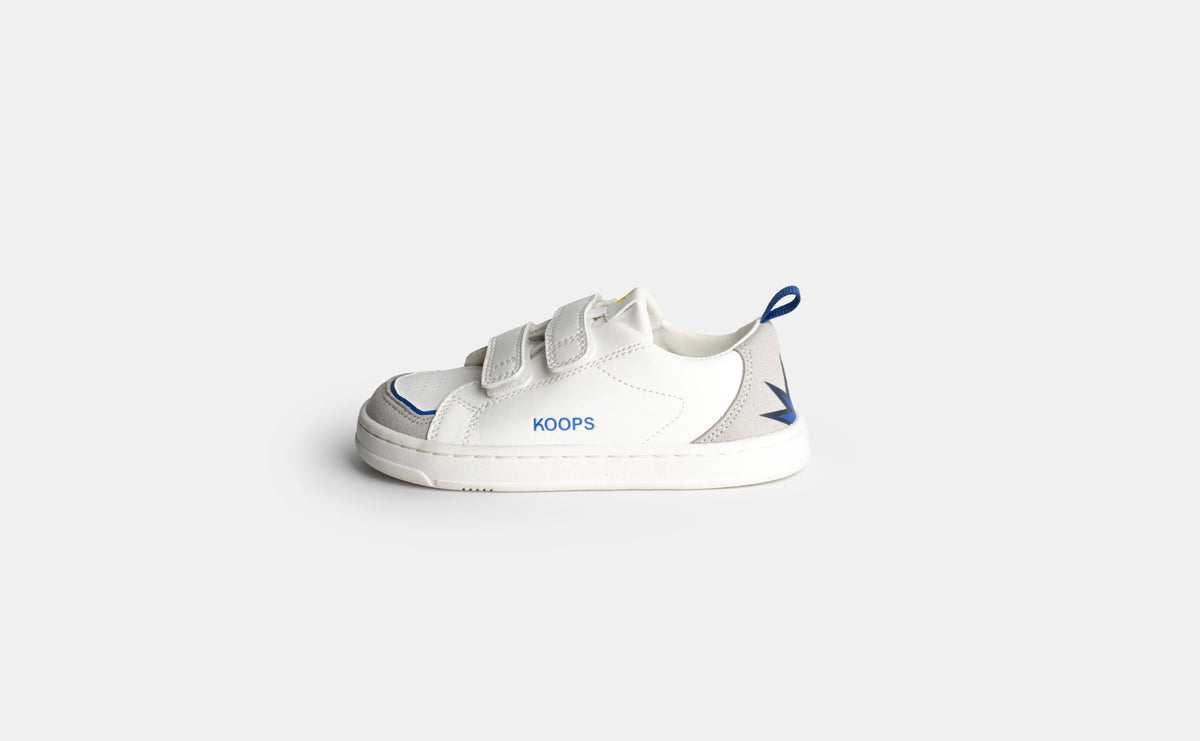 Zapatilla respetuosa modelo Rafi Blanco Azul 1