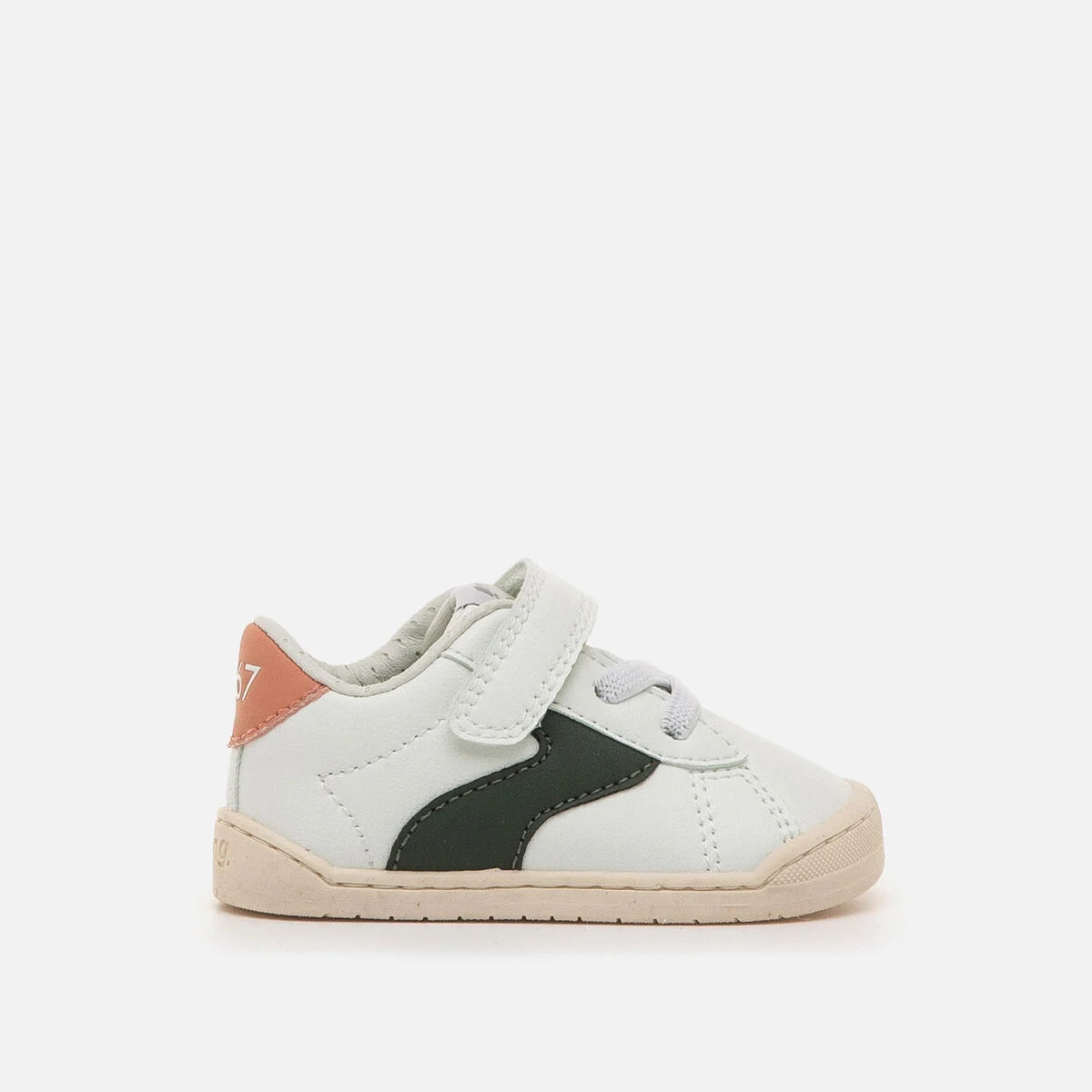 Deportiva respetuosa primeros pasos Free Baby Blanco/Verde 1