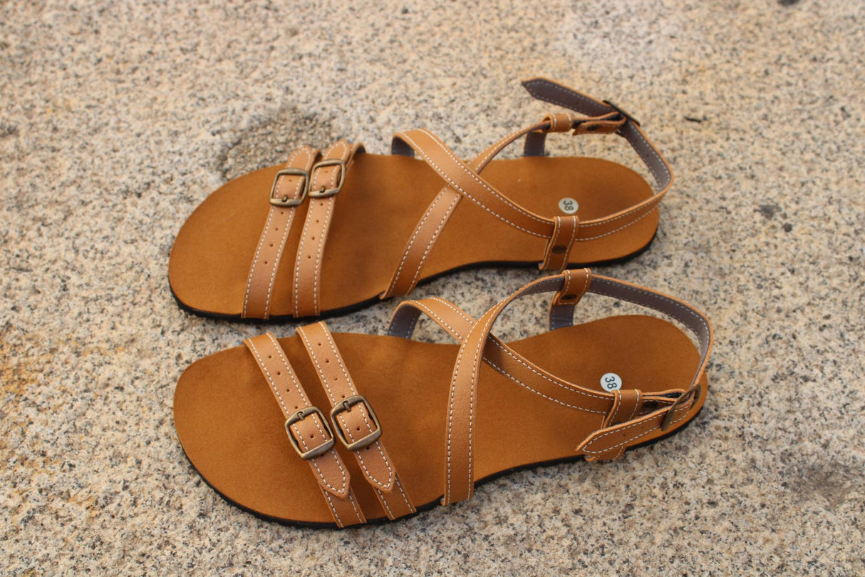 Sandalia respetuosa Jardin Camel 1