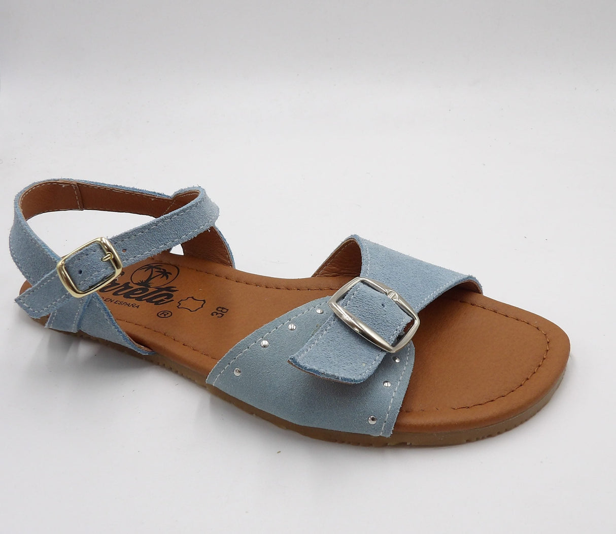 Sandalia barefoot Elx Serraje Azul 1