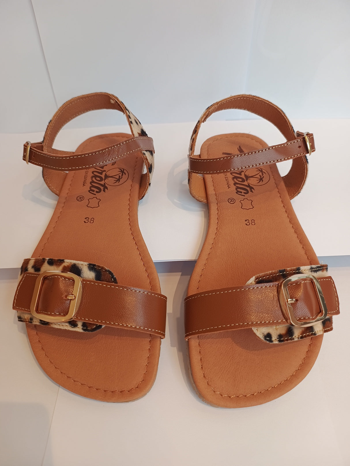 Sandalia barefoot Tabarca pelo Leopardo 1