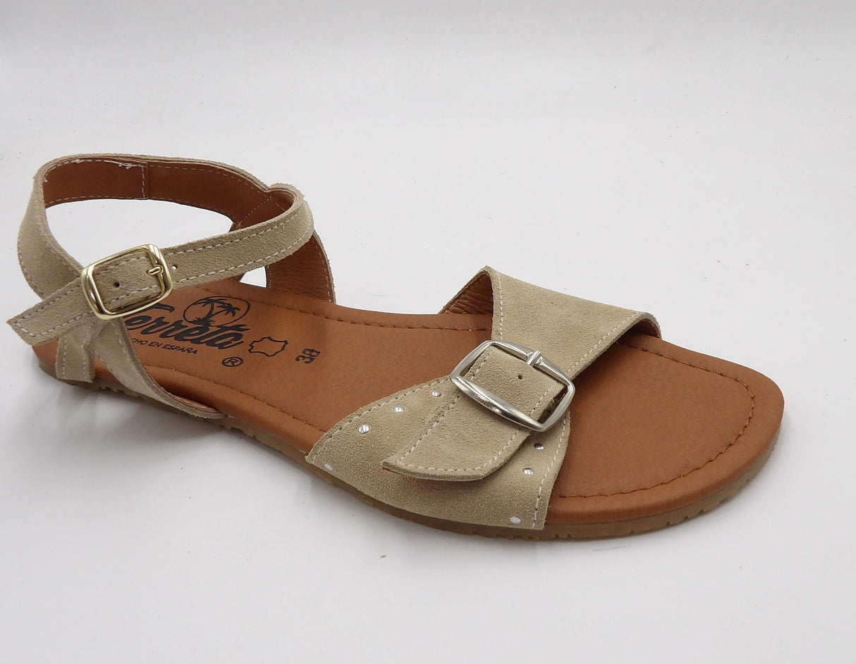 Sandalia barefoot Elx Taupe 1