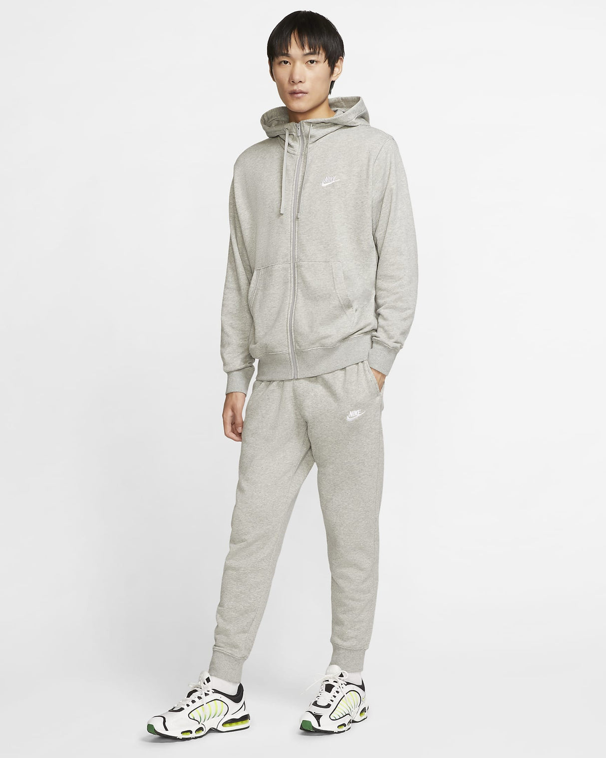 Sudadera gris capucha Nike Hombre 1