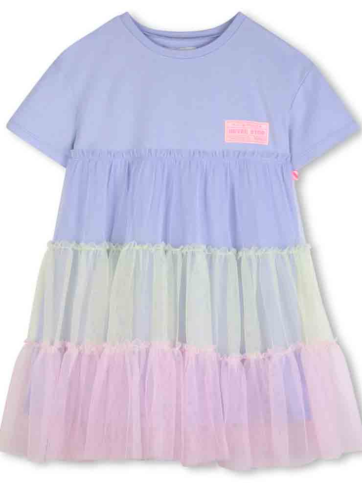 VESTIDO LILA MANGA CORTA NIÑA BILLIEBLUSH 1