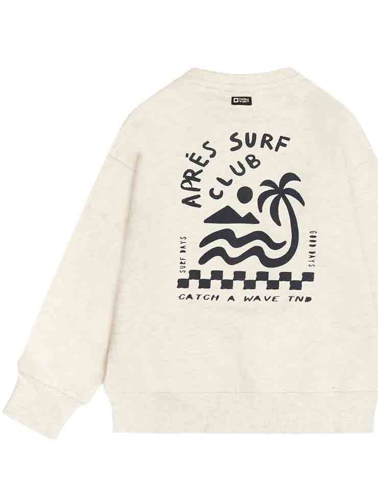 SUDADERA CRUDA LETRAS NEGRAS CHICO TUMBLE´N DRY 1