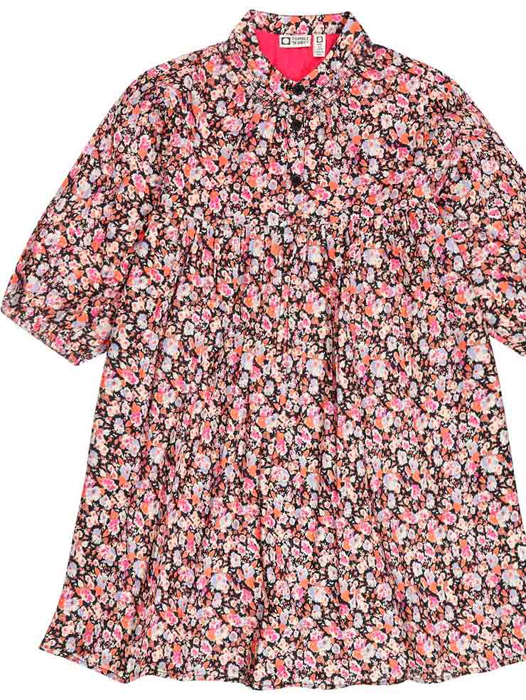 VESTIDO ESTAMPADO FLORES NIÑA TUMBLE´N DRY 1