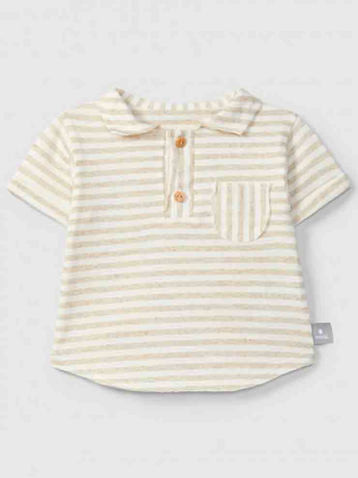CAMISETA RAYAS MANGA CORTA BEBÉ NIÑO SNUG 1