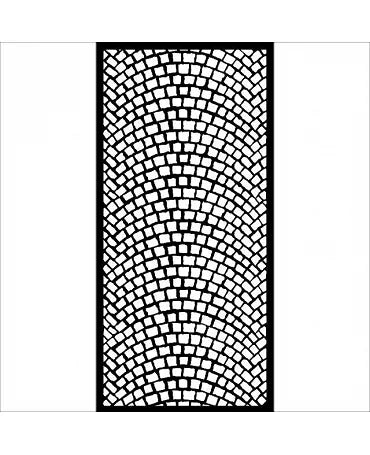 STENCIL Stamperia 12x25cm LADY VAGABOND LIFESTYLE Adoquines 1