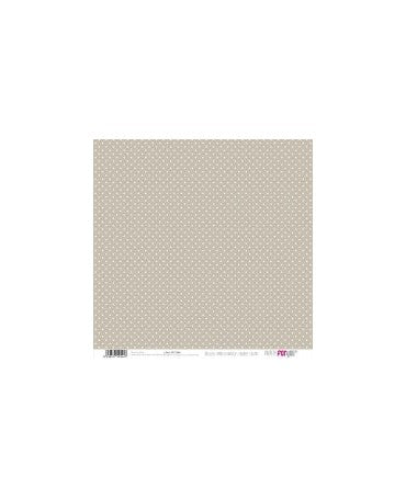 PAPEL SCRAP PUNTOS MINI - NUBES Marrón 1