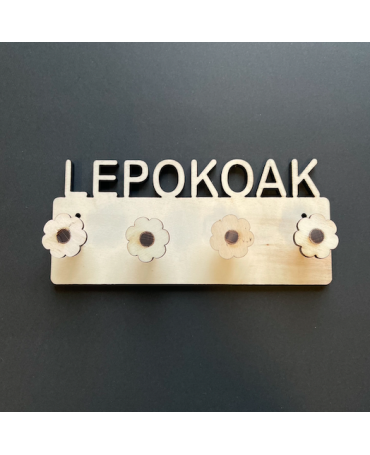 Madera Colgador Collares LEPOKOAK 21x9,5cm 1