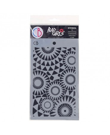 Stencil CIAO BELLA 12,5x20cm Concentric points 1
