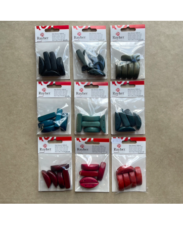 Madera PIEZA SEMI-OVAL RAYHER Brick 5ud 1