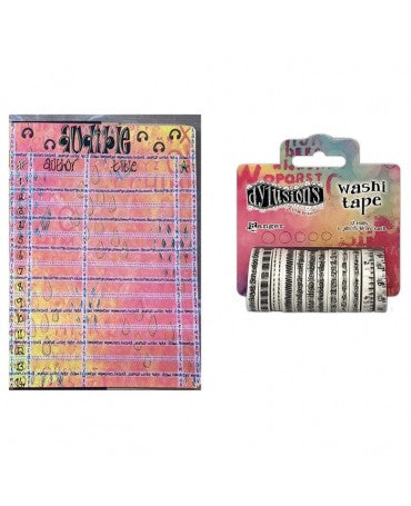 Washi Tape DYLUSIONS Set Blanco 12pc 1