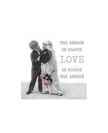 Servilletas VINTAGE The answer is always Love 1