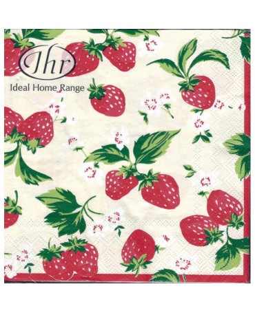 Servilletas STRAWBERRY WHITE 1