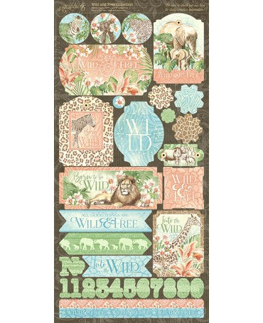Stickers GRAPHIC 45 Wild and Free 2