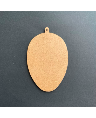 Madera Silueta Huevo 10cm x 7cm 1
