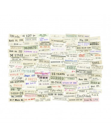 Tim Holtz Idea-ology EPHEMERA SNIPPETS Tiras numéricas 119pc 2