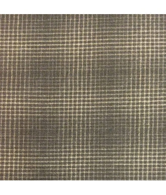 Tela Japonesa Tramada Daiwabo Taupe Cuadros Gris 1