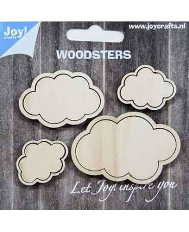 Madera Silueta JOY! CRAFTS Nubes 4ud 1