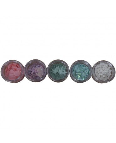 SET SHAKER Lentejuelas - Cuentas ARTIS DECOR Rosa - Mint 2