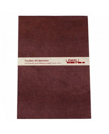 Papel Artesanal HOJAS A4 10ud BROWN 1
