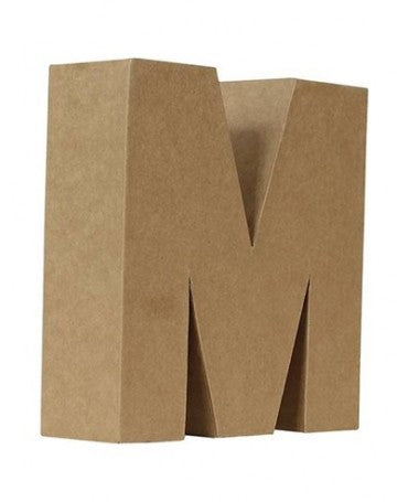 Cartón Letra M 17.5x9.5x5cm 1