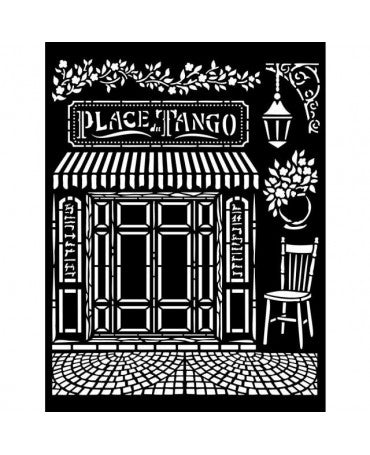 STENCIL Stamperia 20x25cm Desire Place Tango 1
