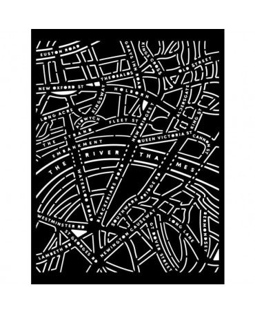 STENCIL Stamperia 20x25cm Our way mapa 1