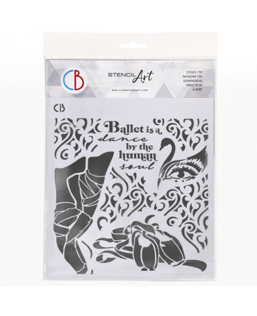 Stencil CIAO BELLA Dance by the Human Soul 20x20cm 1