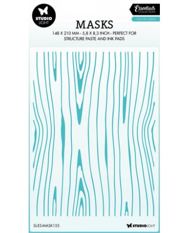 STENCIL Studio Light 14,8X21CM Máscara esencial de grano de madera 1