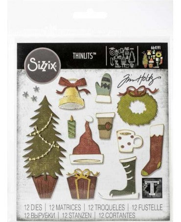 TROQUEL SIZZIX THINLITS DIE SET Navidad 664191 1