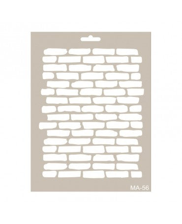 Stencil CADENCE 21X30cm MIX MEDIA Ladrillos 1