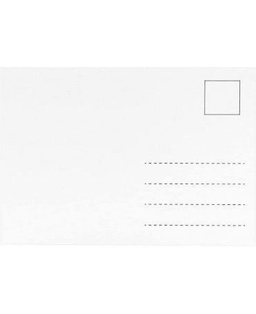 Postales Blancas pack 10 ud 2
