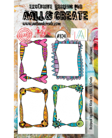 Sello Silicona ALL AND CREATE Doodle Frames A6 1