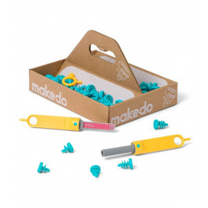 Explore kit 50 pzas makedo construir con carton 2