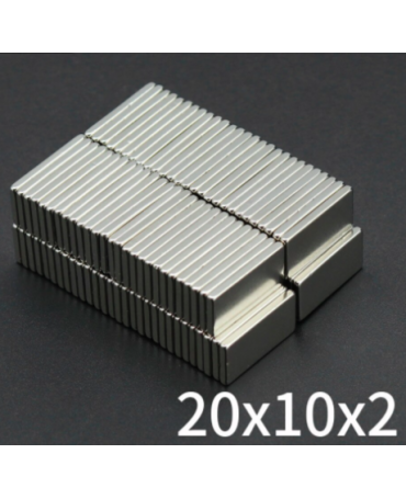 IMAN rectangular 20x10x2 mm 10 ud 1