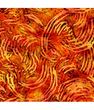 Tela QT Fabrics Tropicalia Swirl Geo Burnt Orange 28192-O 1