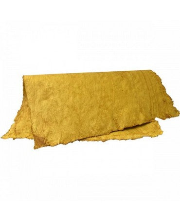 Papel Artesanal ALGODÓN CEPILLADO 56x38cm CúRCUMA (2ud) 2