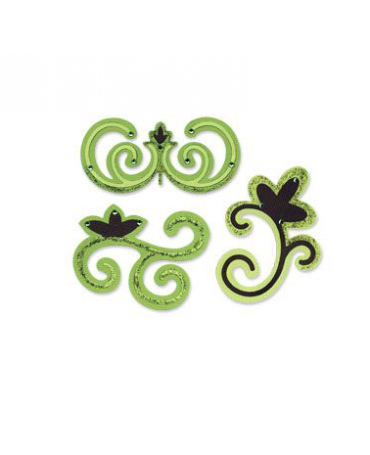 TROQUEL SIZZLITS Nesting Swirls set 1
