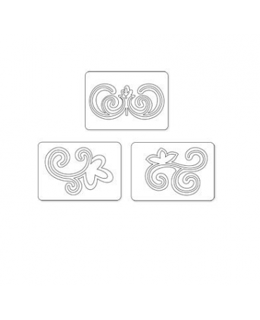 TROQUEL SIZZLITS Nesting Swirls set 2