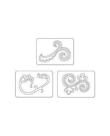 TROQUEL SIZZLITS Nesting swirls set 2 2