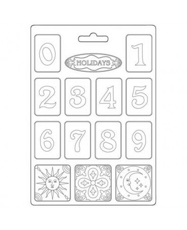 Molde stamperia A4 Blue Dream NUMEROS 1