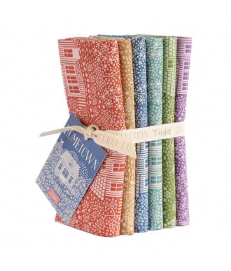Fat Quarter X6 Tilda Hometown My Neighborhood 1