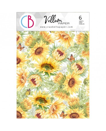 PAPEL VELLUM CIAO BELLA A4 Farmhouse Garden Paper Patterns 1