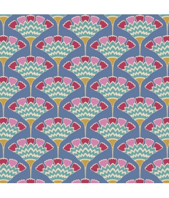 Tela Tilda Pie In The Sky Tasselflower Blue 100488 1