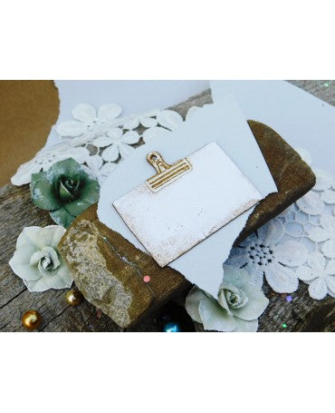 Madera Tarjeta Con Clip 1