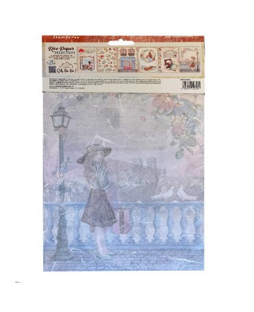Papel arroz Stamperia A4 OH LA LA PACK (6UD) 2