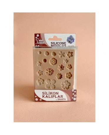 Molde Silicona Smarta Mini Flores 13x10x1,4cm 1