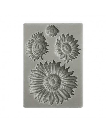 Molde STAMPERIA silicona A6 Sunflower girasoles 1